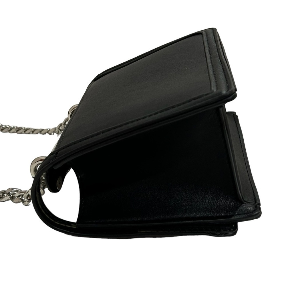BETSEY JOHNSON Stadium bag Embellished Bow Black Clear Silver bling Like new - Picture 12 of 15